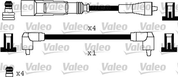 Valeo 346333 - Комплект проводов зажигания autospares.lv