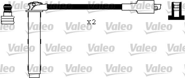Valeo 346337 - Комплект проводов зажигания autospares.lv