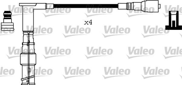 Valeo 346325 - Комплект проводов зажигания autospares.lv