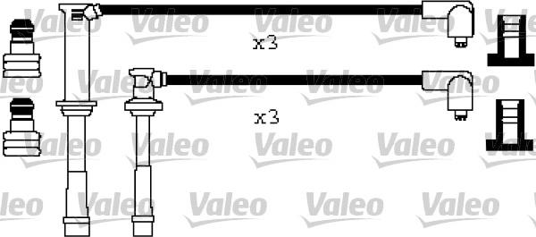 Valeo 346283 - Комплект проводов зажигания autospares.lv