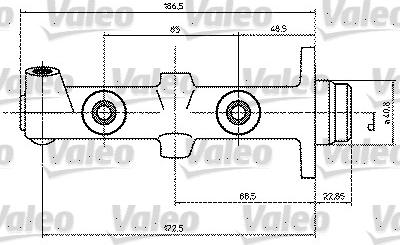 Valeo 350686 - Главный тормозной цилиндр autospares.lv