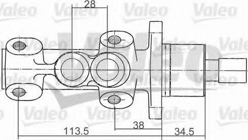 Valeo 350809 - Главный тормозной цилиндр autospares.lv