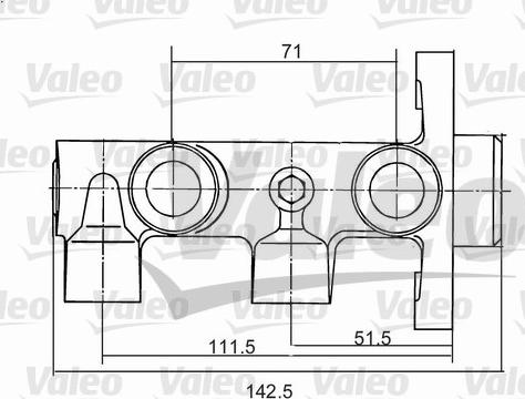 Valeo 350823 - Главный тормозной цилиндр autospares.lv