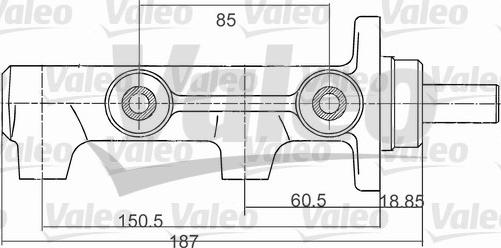 Valeo 350712 - Главный тормозной цилиндр autospares.lv