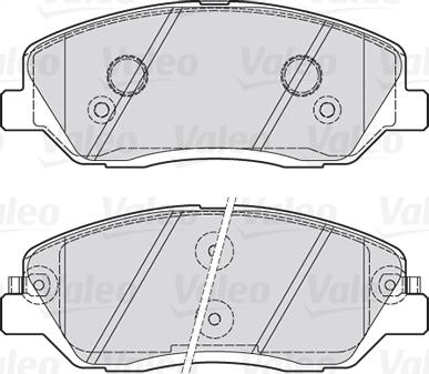 Valeo 670937 - Тормозные колодки, дисковые, комплект autospares.lv