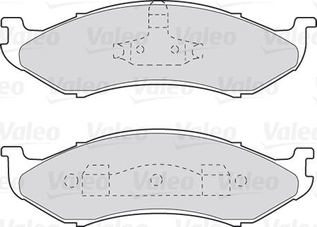 Valeo 301491 - Тормозные колодки, дисковые, комплект autospares.lv