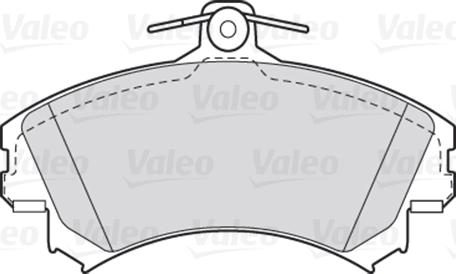 Valeo 301493 - Тормозные колодки, дисковые, комплект autospares.lv