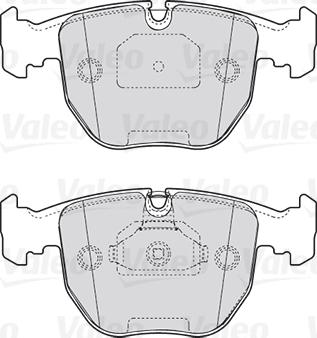 Valeo 301412 - Тормозные колодки, дисковые, комплект autospares.lv