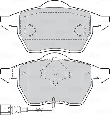 Valeo 301486 - Тормозные колодки, дисковые, комплект autospares.lv