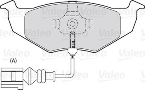 Valeo 301488 - Тормозные колодки, дисковые, комплект autospares.lv