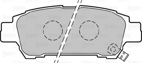 Valeo 301542 - Тормозные колодки, дисковые, комплект autospares.lv