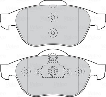 Valeo 301566 - Тормозные колодки, дисковые, комплект autospares.lv