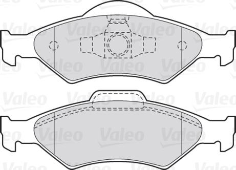 Valeo 301563 - Тормозные колодки, дисковые, комплект autospares.lv