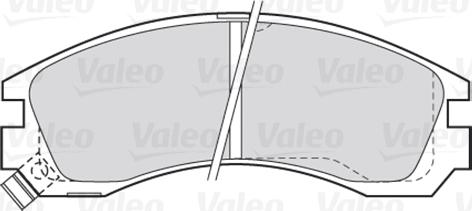 Valeo 301517 - Тормозные колодки, дисковые, комплект autospares.lv