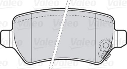 Valeo 670584 - Тормозные колодки, дисковые, комплект autospares.lv