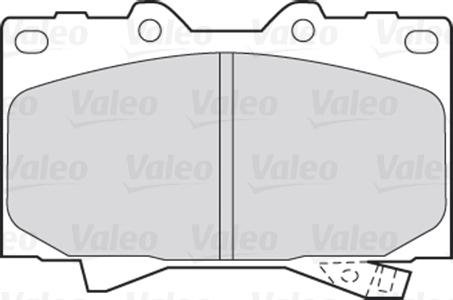 Valeo 301535 - Тормозные колодки, дисковые, комплект autospares.lv