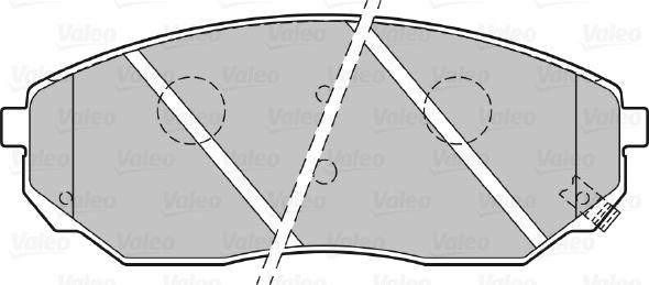 Valeo 301654 - Тормозные колодки, дисковые, комплект autospares.lv