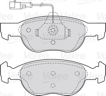Valeo 301040 - Тормозные колодки, дисковые, комплект autospares.lv