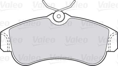 Valeo 301054 - Тормозные колодки, дисковые, комплект autospares.lv