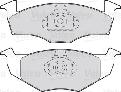 Valeo 301066 - Тормозные колодки, дисковые, комплект autospares.lv