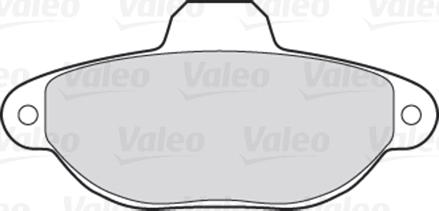 Valeo 301012 - Тормозные колодки, дисковые, комплект autospares.lv