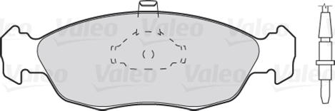 Valeo 301038 - Тормозные колодки, дисковые, комплект autospares.lv