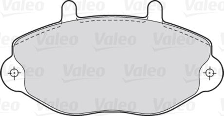 Valeo 670037 - Тормозные колодки, дисковые, комплект autospares.lv