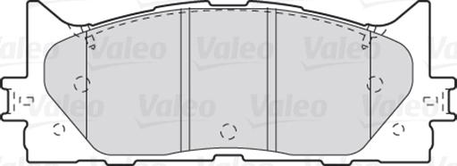 Valeo 301890 - Тормозные колодки, дисковые, комплект autospares.lv