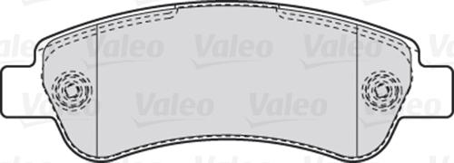 Valeo 301892 - Тормозные колодки, дисковые, комплект autospares.lv