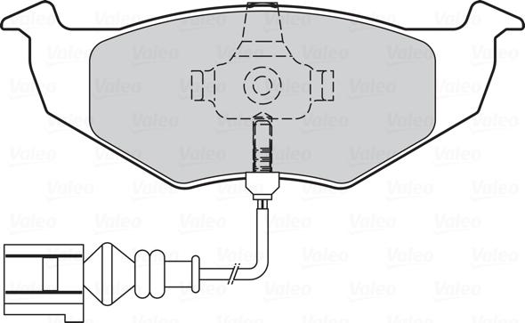 Valeo 301805 - Тормозные колодки, дисковые, комплект autospares.lv