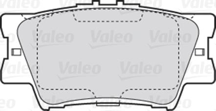 Valeo 301819 - Тормозные колодки, дисковые, комплект autospares.lv