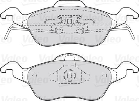 Valeo 301317 - Тормозные колодки, дисковые, комплект autospares.lv