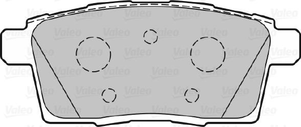 Valeo 301336 - Тормозные колодки, дисковые, комплект autospares.lv