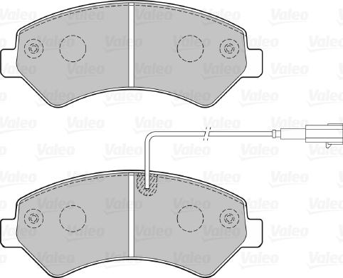 Valeo 670276 - Тормозные колодки, дисковые, комплект autospares.lv