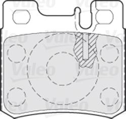 Valeo 670272 - Тормозные колодки, дисковые, комплект autospares.lv