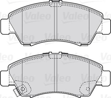 Valeo 301760 - Тормозные колодки, дисковые, комплект autospares.lv
