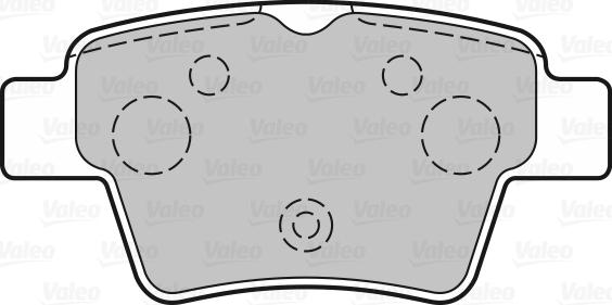 Valeo 301702 - Тормозные колодки, дисковые, комплект autospares.lv