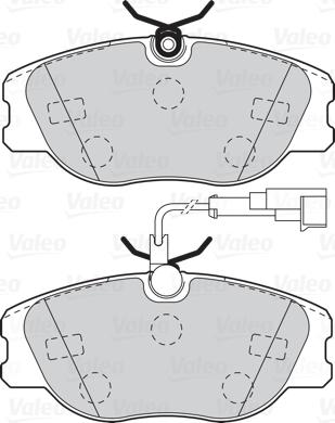 Valeo 302091 - Тормозные колодки, дисковые, комплект autospares.lv