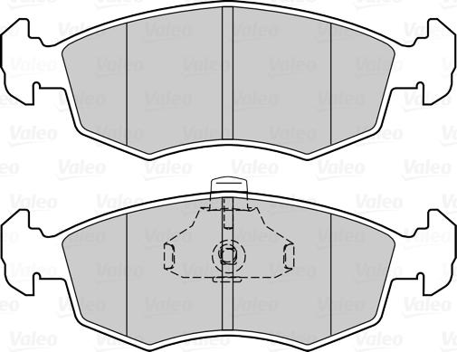 Valeo 302023 - Тормозные колодки, дисковые, комплект autospares.lv