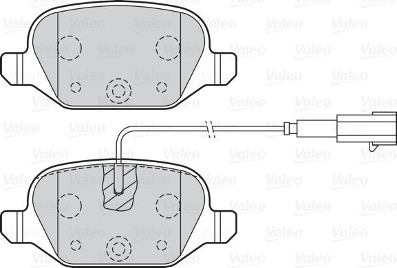 Valeo 302141 - Тормозные колодки, дисковые, комплект autospares.lv