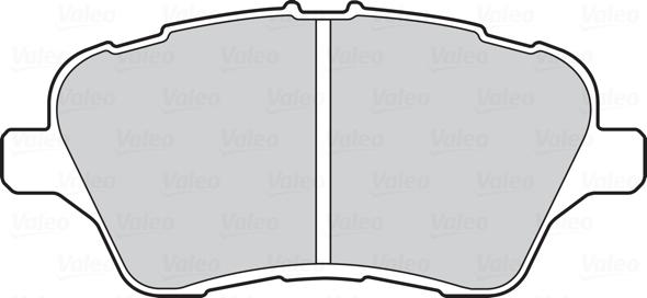 Valeo 302153 - Тормозные колодки, дисковые, комплект autospares.lv