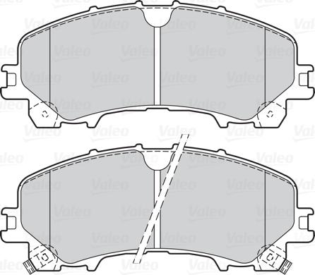 Valeo 302167 - Тормозные колодки, дисковые, комплект autospares.lv