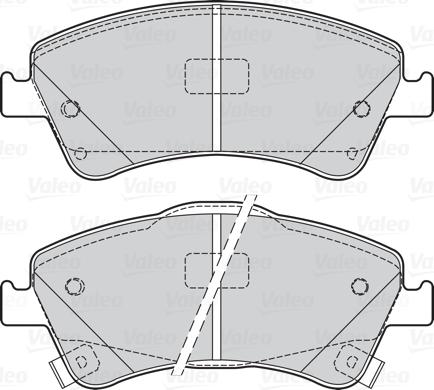 Valeo 302125 - Тормозные колодки, дисковые, комплект autospares.lv