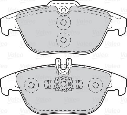 Valeo 670051 - Тормозные колодки, дисковые, комплект autospares.lv