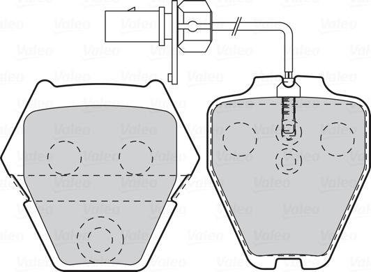 Valeo 302333 - Тормозные колодки, дисковые, комплект autospares.lv