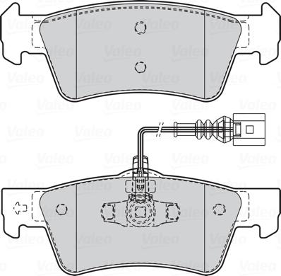 Valeo 302332 - Тормозные колодки, дисковые, комплект autospares.lv