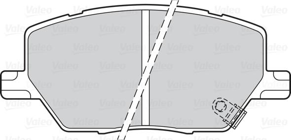 Valeo 302201 - Тормозные колодки, дисковые, комплект autospares.lv