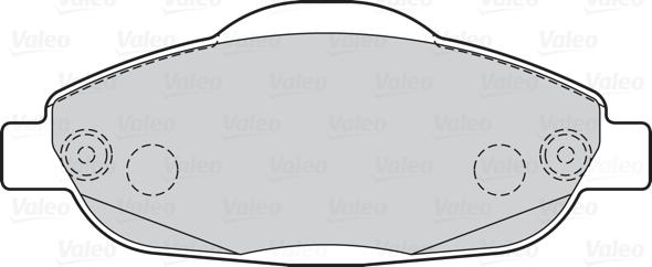 Valeo 302215 - Тормозные колодки, дисковые, комплект autospares.lv