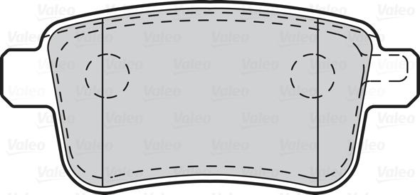 Valeo 670011 - Тормозные колодки, дисковые, комплект autospares.lv