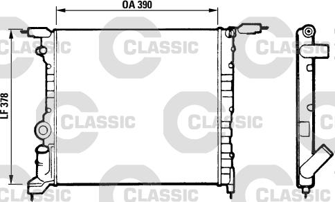 Valeo 316657 - Радиатор, охлаждение двигателя autospares.lv